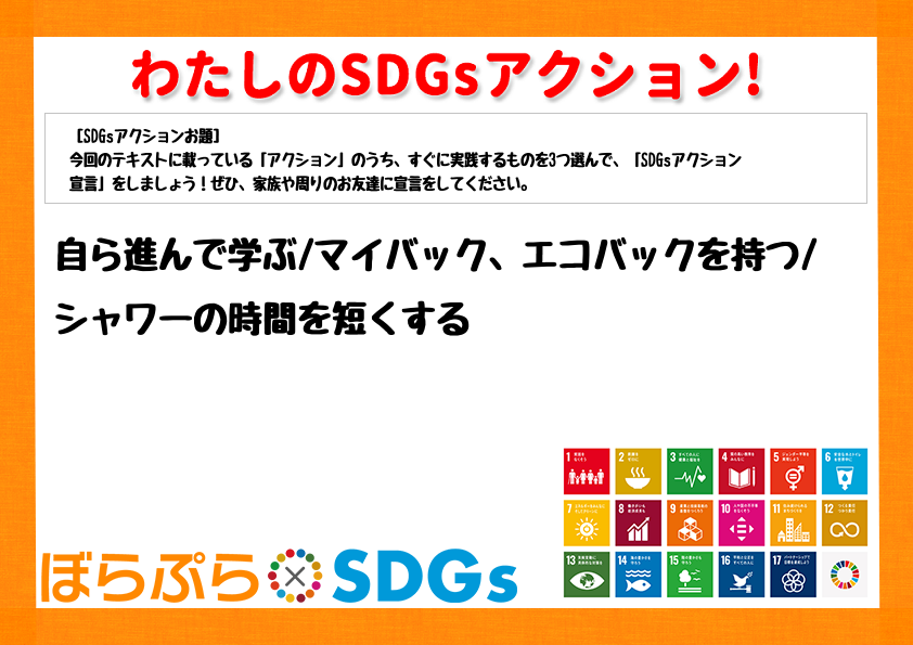 わたしのSDGsアクション・感想