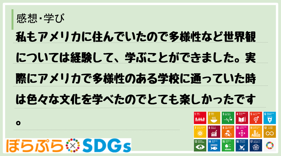 わたしのSDGsアクション・感想