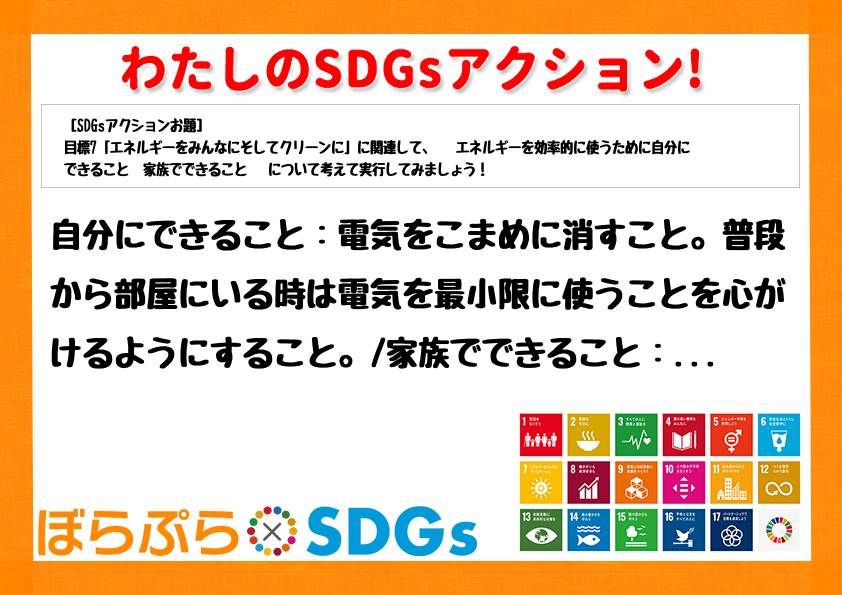 わたしのSDGsアクション・感想