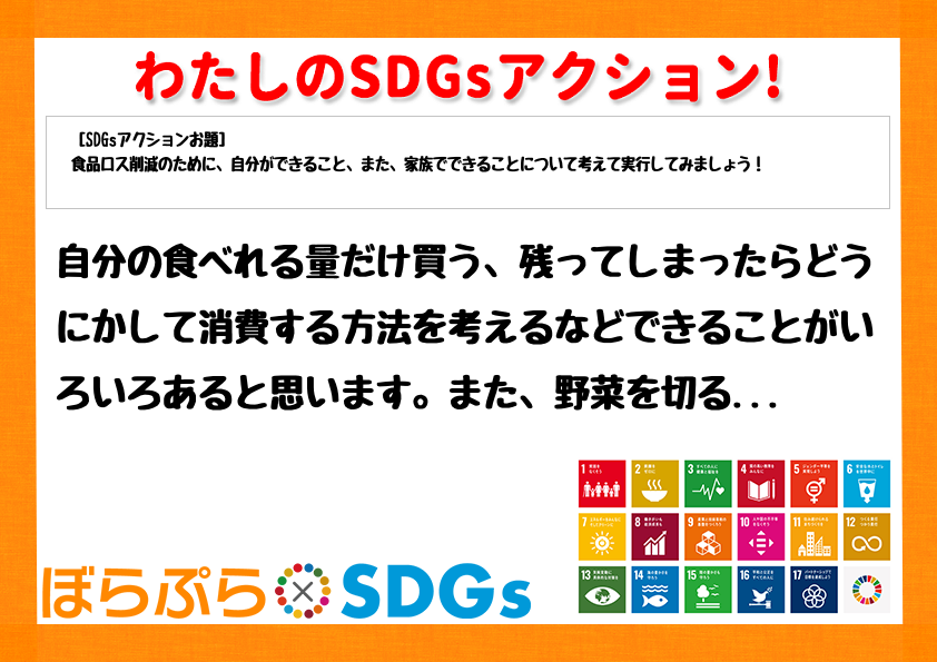 わたしのSDGsアクション・感想