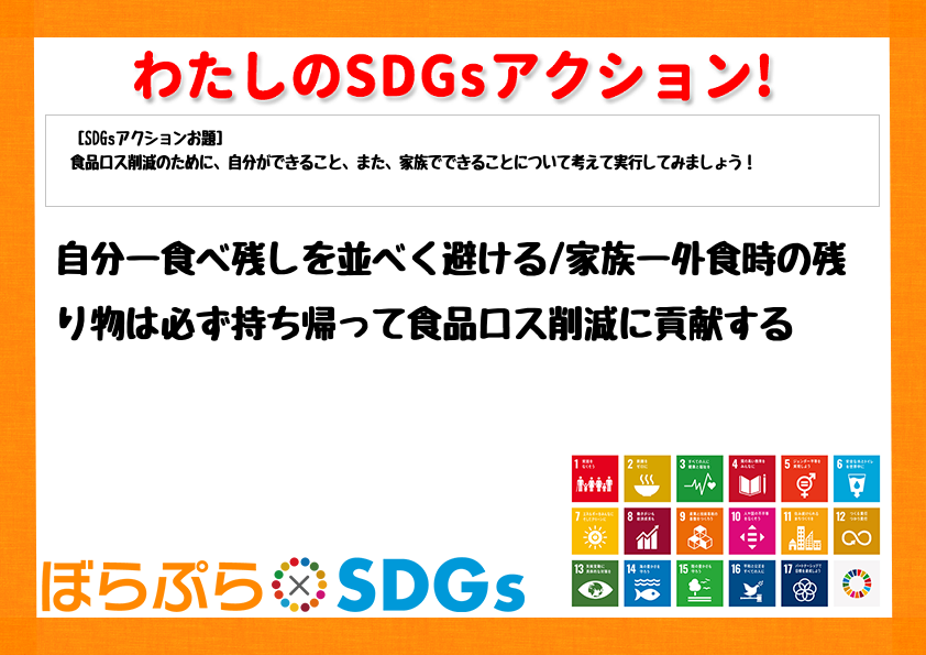 わたしのSDGsアクション・感想