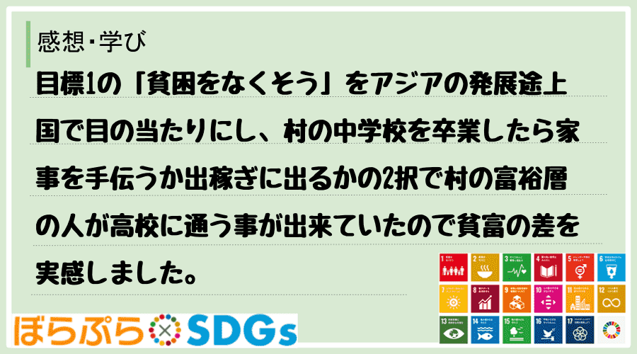 わたしのSDGsアクション・感想