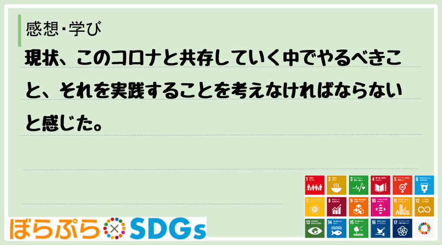 わたしのSDGsアクション・感想