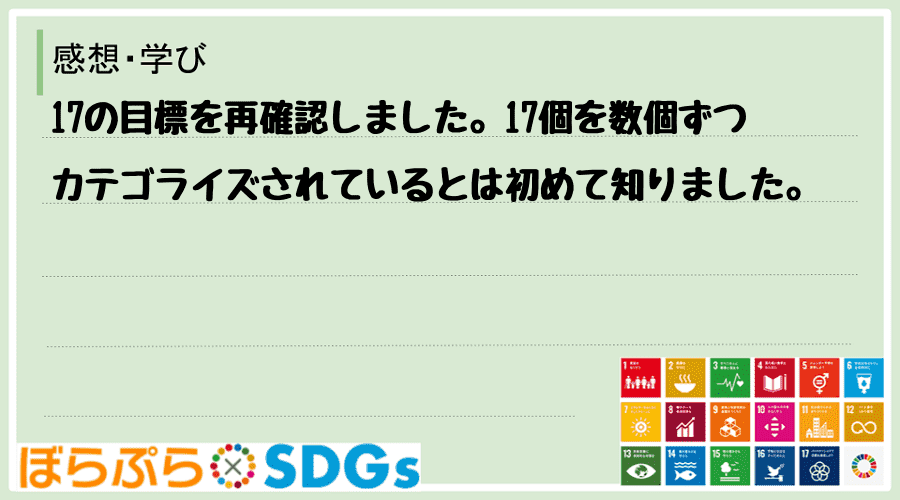 わたしのSDGsアクション・感想