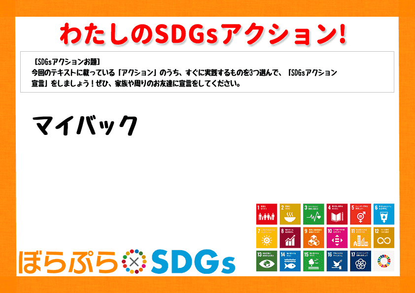 わたしのSDGsアクション・感想