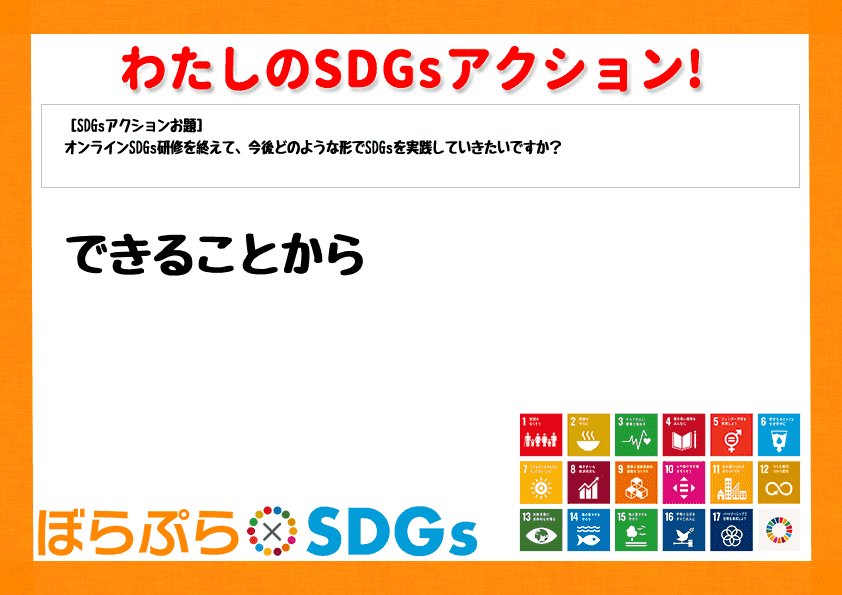 わたしのSDGsアクション・感想