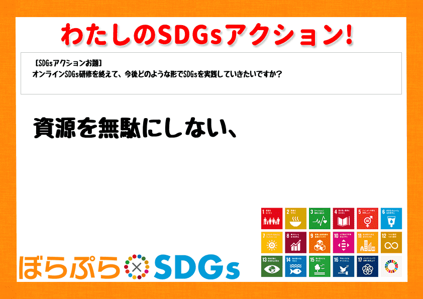 わたしのSDGsアクション・感想