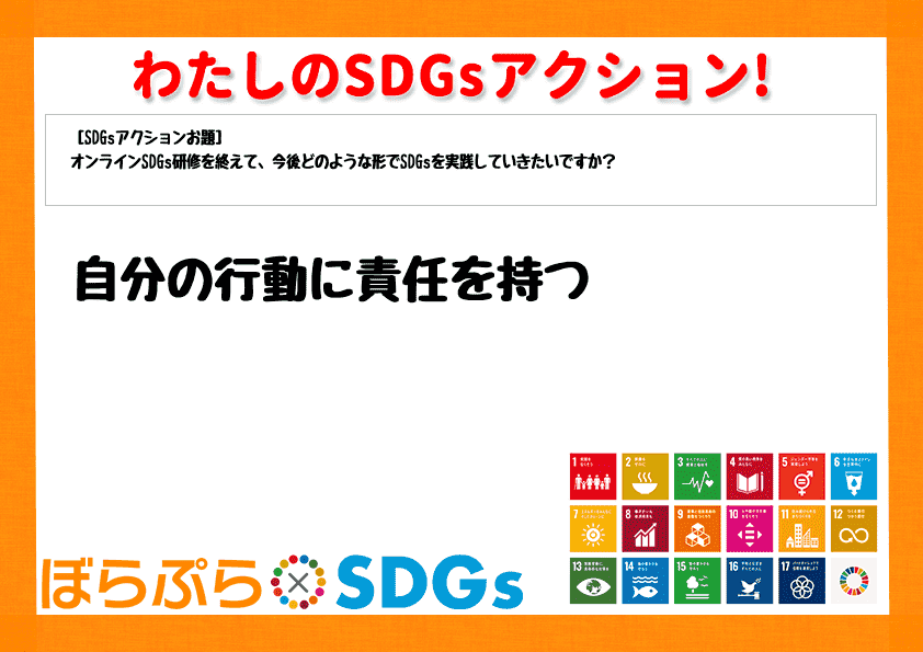 わたしのSDGsアクション・感想