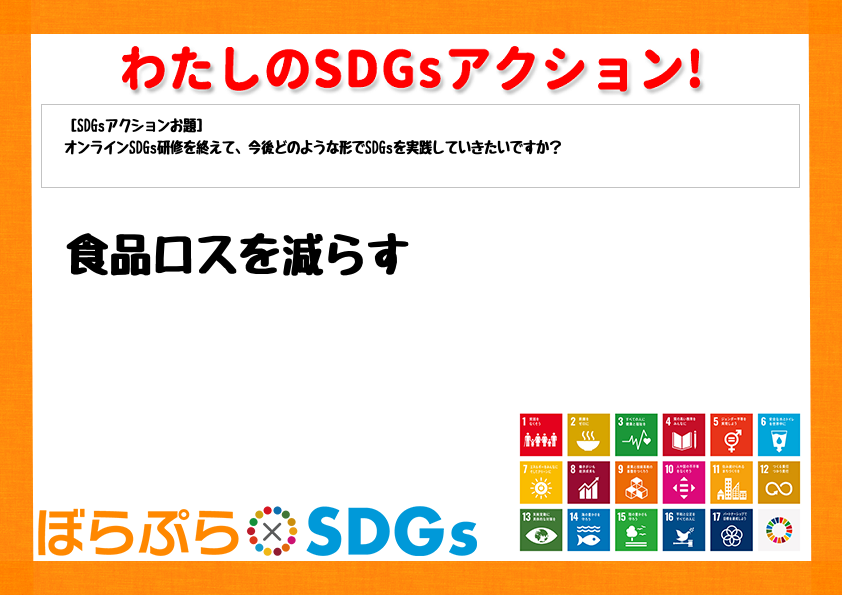 わたしのSDGsアクション・感想