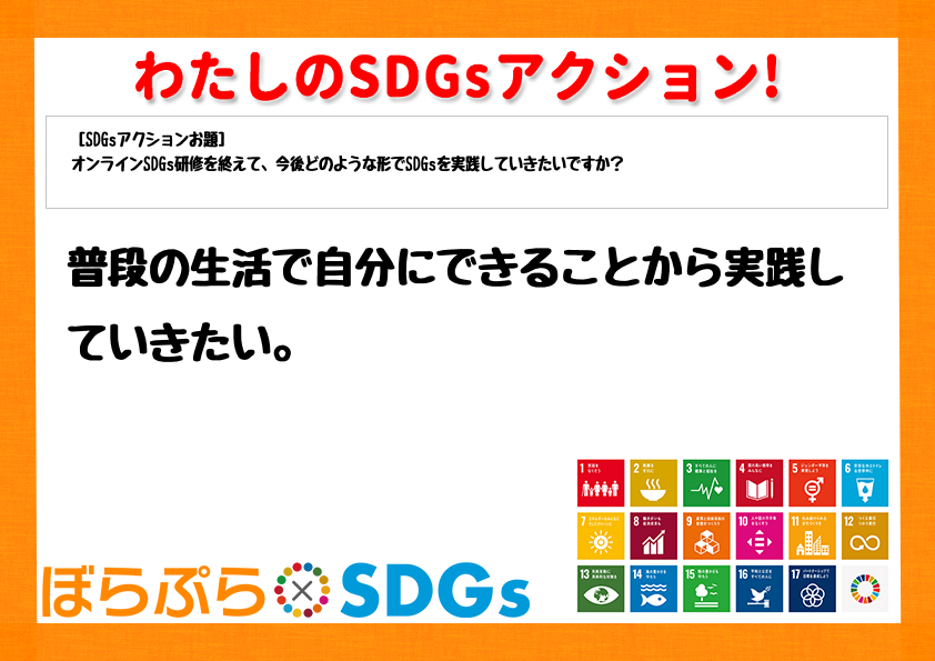 わたしのSDGsアクション・感想