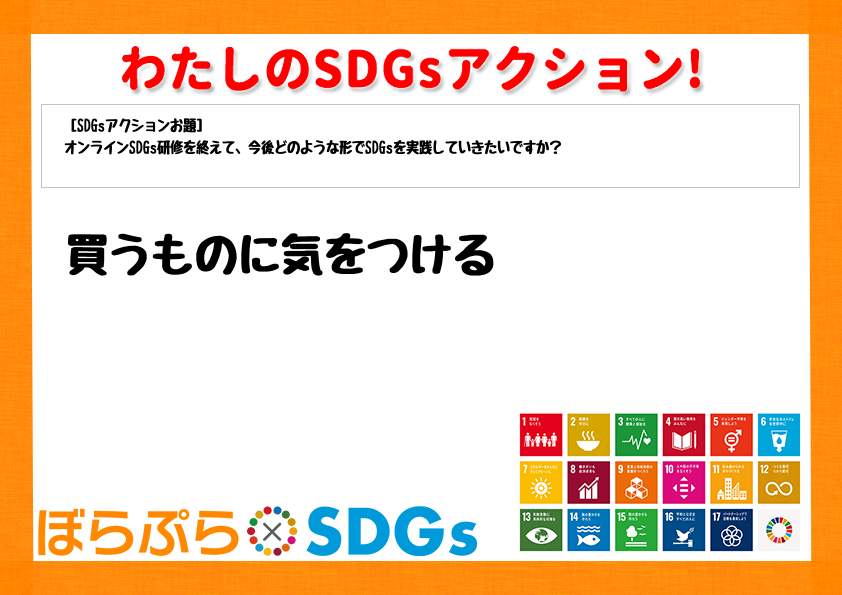 わたしのSDGsアクション・感想