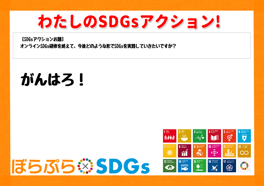 わたしのSDGsアクション・感想