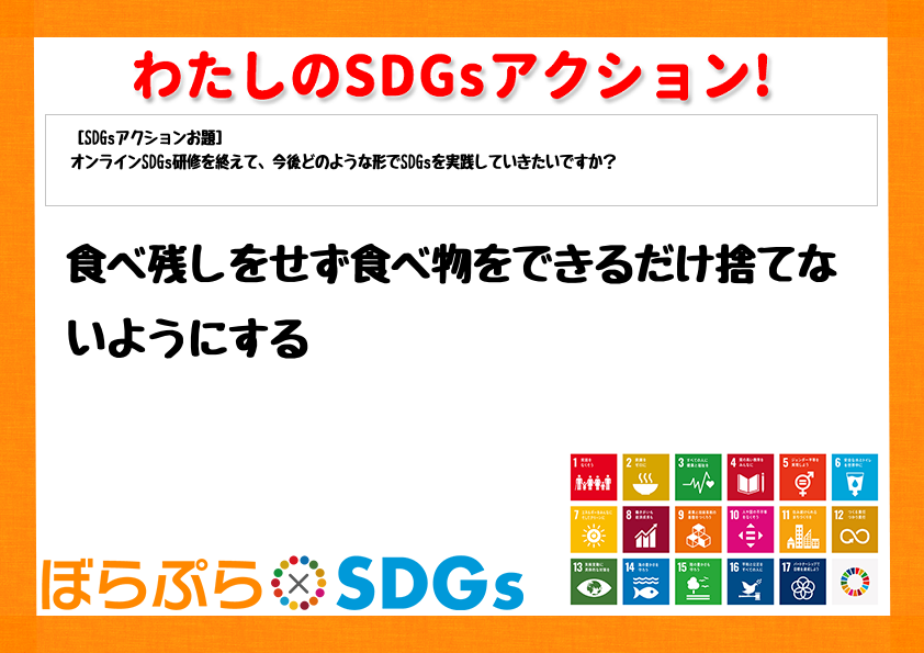 わたしのSDGsアクション・感想