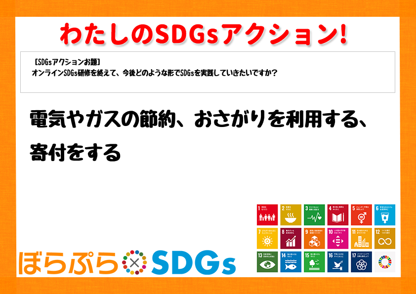 わたしのSDGsアクション・感想