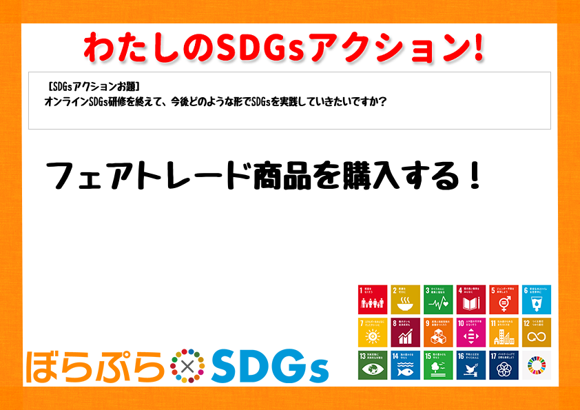 わたしのSDGsアクション・感想