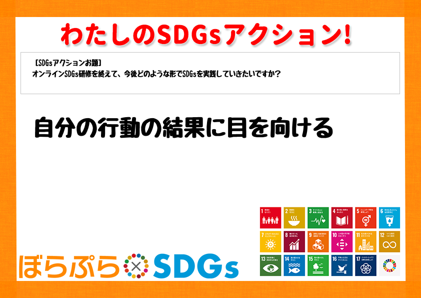 わたしのSDGsアクション・感想