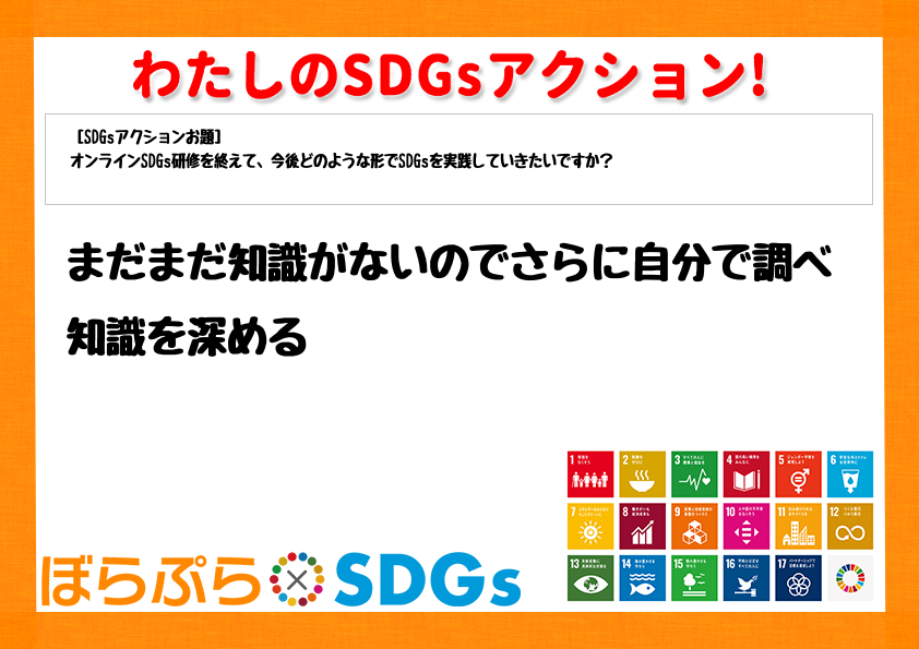 わたしのSDGsアクション・感想