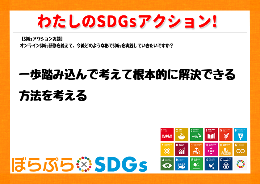 わたしのSDGsアクション・感想