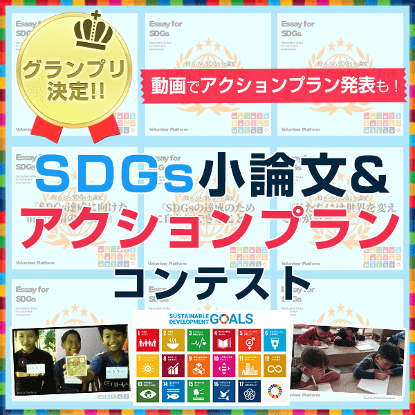 ぼらぷらsdgs小論文 アクションプランコンテスト Sdgs 海外ボランティアのぼらぷら